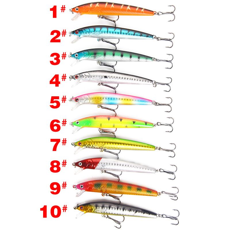 Isca flutuante para peixinho de 10 cm/9 g | Isca artificial rígida com contas de som | Equipamentos para pesca de robalo e teeout_voghion.com