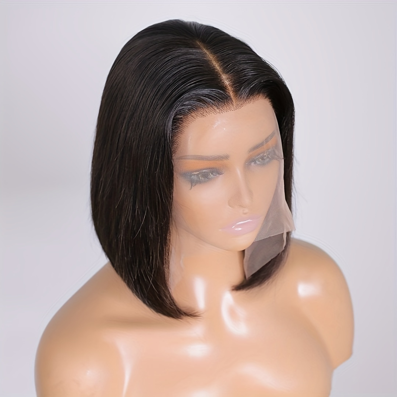 Straight Short Bob Wigs Human Hair 13*4 Lace Front Wigs Pre Plucked With Baby Hair Glueless Straight Human Hair Wigs_voghion.com