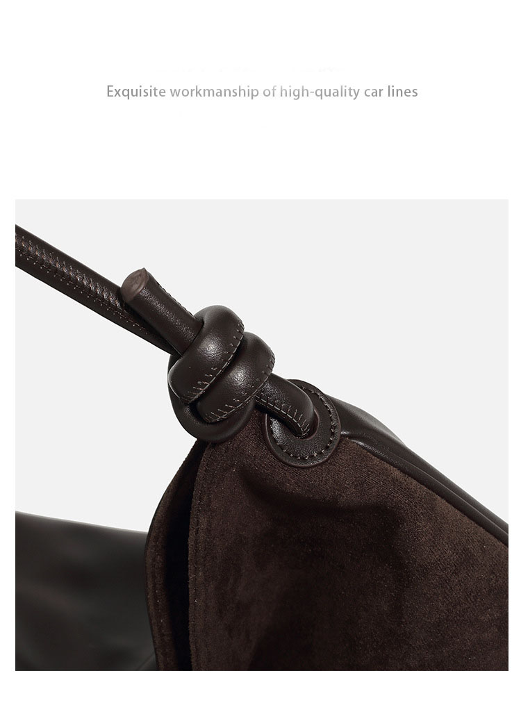 Retro-Unterarmtasche im neuen Winter-Nischendesign, modische Maillard-Umhängetasche mit einer Schulter_voghion.com