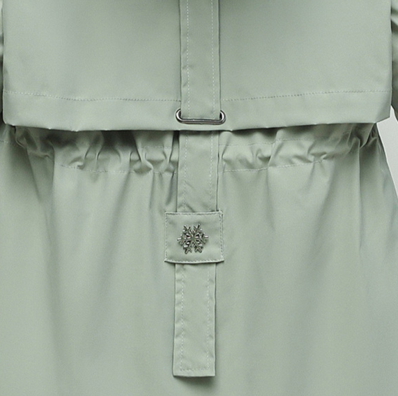 Women's Clothing Winter A Line Version Of Mid Length Cotton Jacket Plus Velvet Lining Large Fur Collar Large Size Waist And Short Outerwear_voghion.com