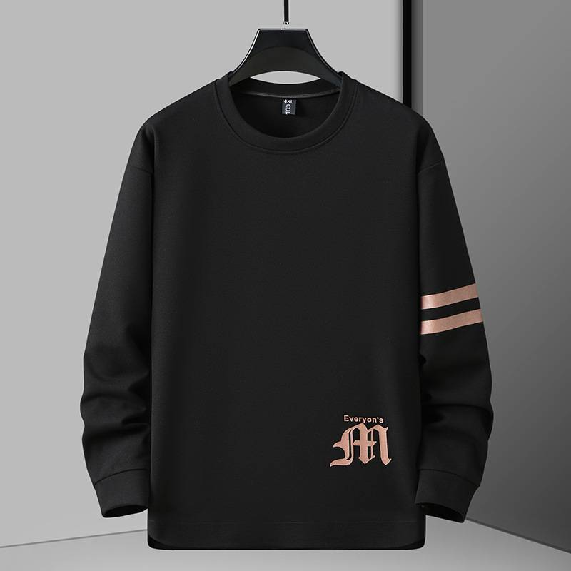 Ανδρικά Ρούχα Φούτερ Μεγάλα Μεγέθη Άνοιξη και Φθινόπωρο Μεγάλο Μέγεθος Στρογγυλή Λαιμόκοψη Casual Loose Αθλητικό Φόρμα_voghion.com