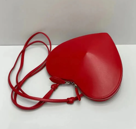 Borsa a tracolla in vera pelle a forma di cuore di pesca, borsa a tracolla da donna, borse sottili di lusso firmate_voghion.com
