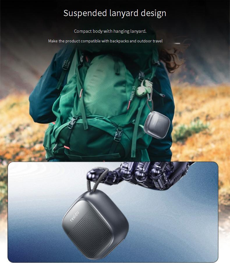 Enceintes portables Yesido Bluetooth Speaker Outdoor Portable Small Speaker Subwoofer Dedicated Wireless Bluetooth Speaker_voghion.com