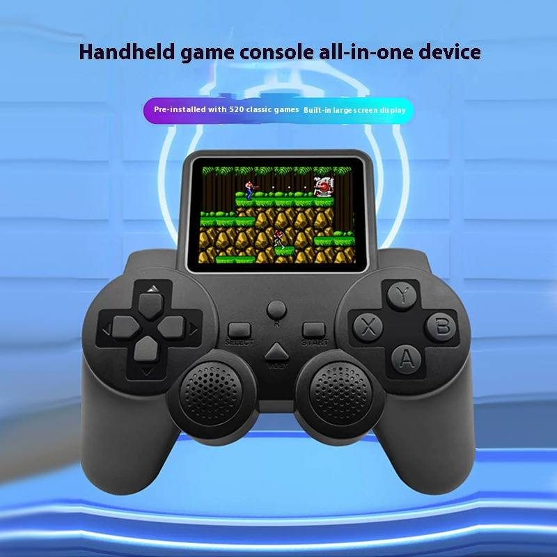 Console de jogos portátil Retro FC - 520 jogos clássicos, modo para dois jogadores, conexão com TV, jogos portáteis para crianças e adultos_voghion.com