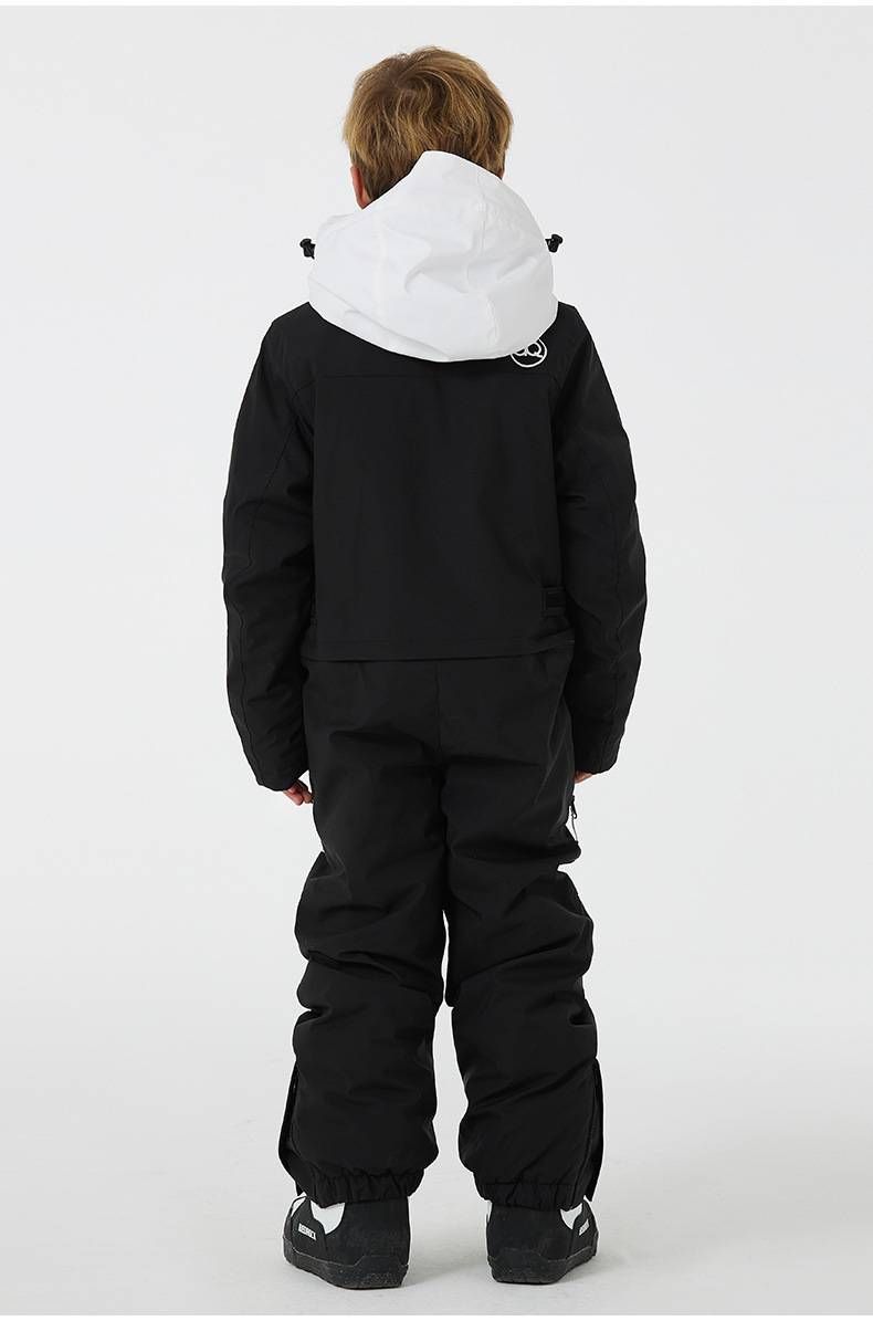 NOKO - Trajes de esquí para niños y niñas, impermeables y cálidos, para exteriores, de una pieza, con snowboard y doble tabla, para invierno._voghion.com