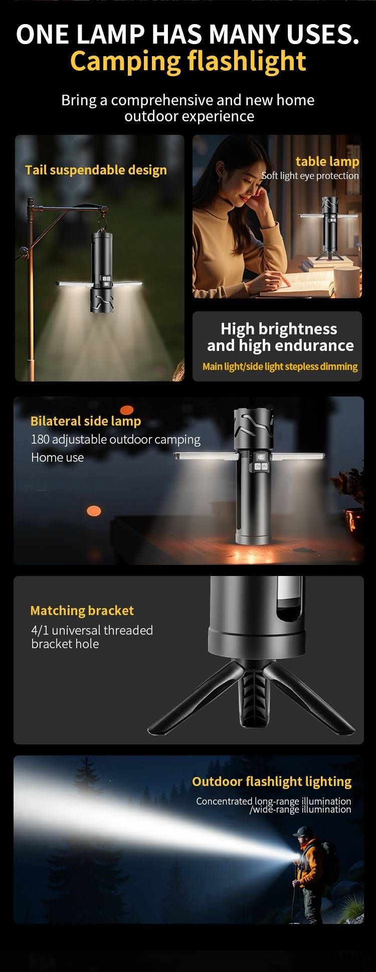 30W Ultra-Bright LED Flashlight With White Laser & Side Light – 500m Long-Range, Digital Battery Display, Rechargeable (5500mAh, IPX4 Waterproof)_voghion.com