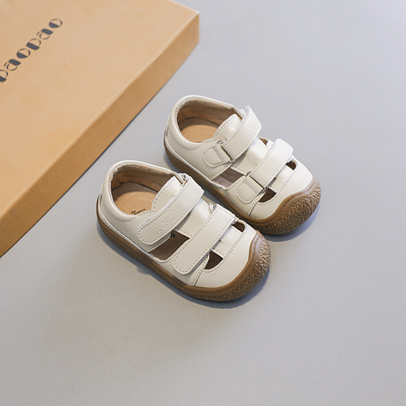 Chaussures pour bébés, sandales pour filles et garçons, semelle souple, bout Bao, anti-coup de pied, chaussures confortables pour tout-petits_voghion.com