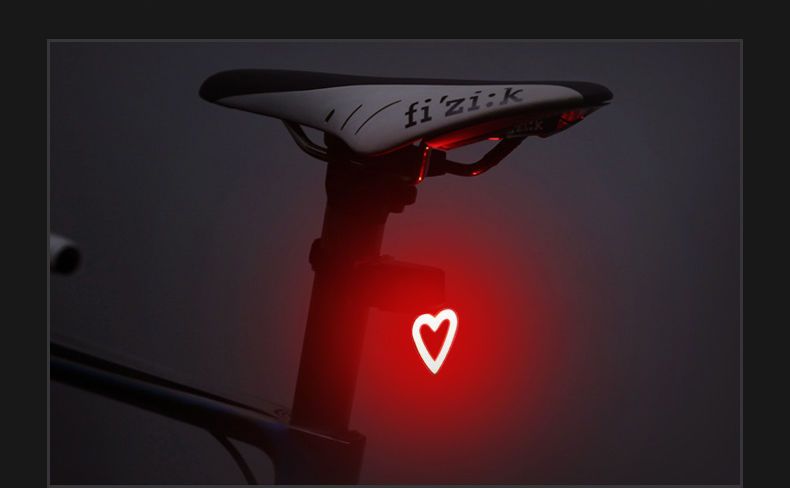 Feux de vélo de montagne à chargement USB, éclairage arrière créatif haute luminosité pour la conduite de nuit_voghion.com