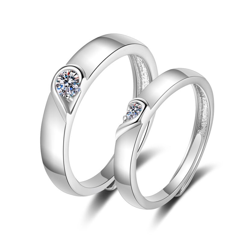 Coppia di orecchini per uomo e donna, semplici, alla moda, eleganti, in stile coreano, con corona in zircone regolabile, con diamanti simulati._voghion.com