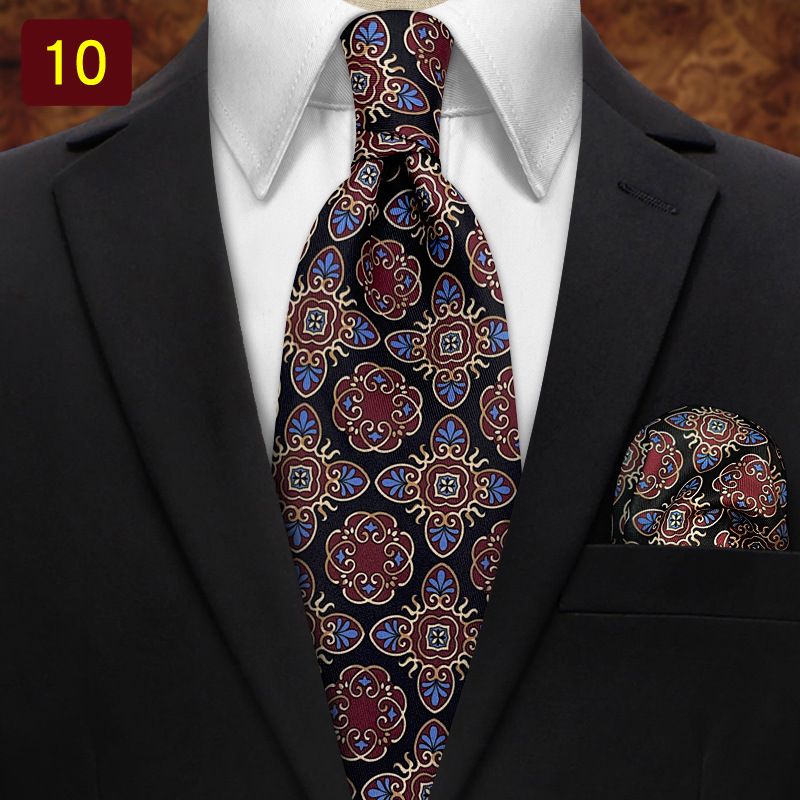 Vestido formal masculino moderno, terno para banquete empresarial, bolso para gravata com estampa paisley de 9 cm de largura, conjunto de cachecol quadrado_voghion.com