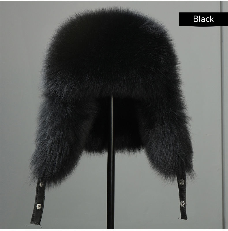 Erba finta di pelliccia di volpe Lei Feng per uomini anziani di mezza età, protezione invernale dal freddo nordorientale e per le orecchie, ispessita_voghion.com