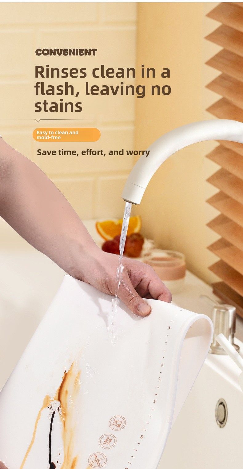 Bär Verdickt Antibakterielle Lebensmittelqualität Silikon Teig Home Use Rolling Backen Bord Knetmatte_voghion.com