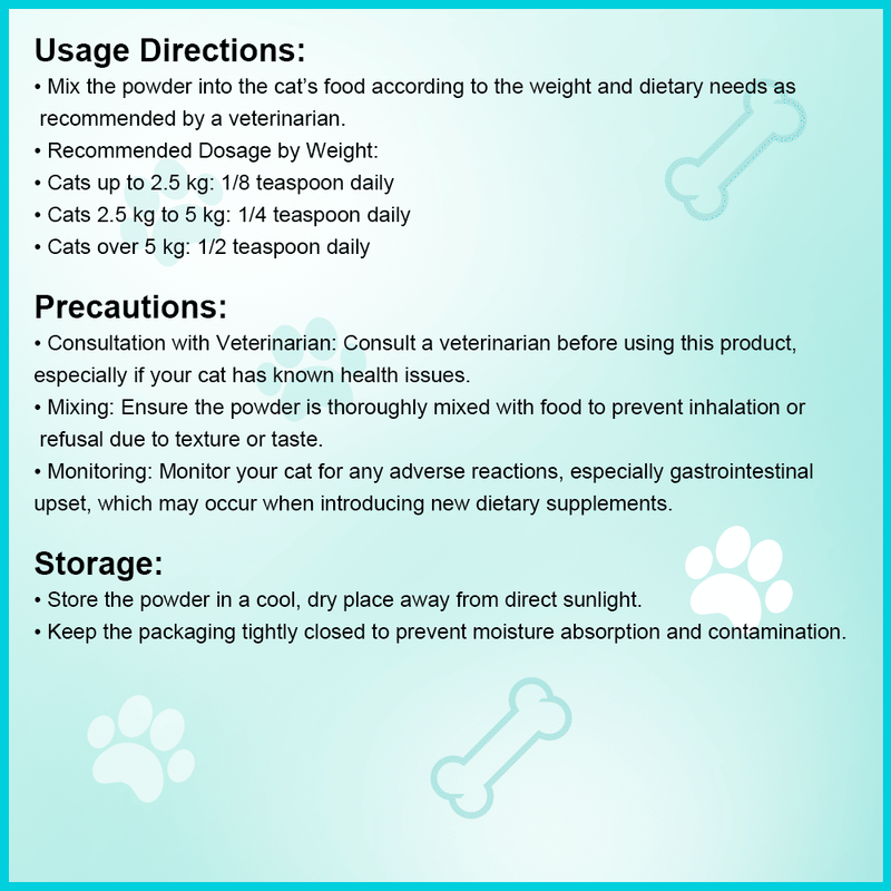 Cat Digestive Powder Natural Digestive Health Support For Cats_voghion.com