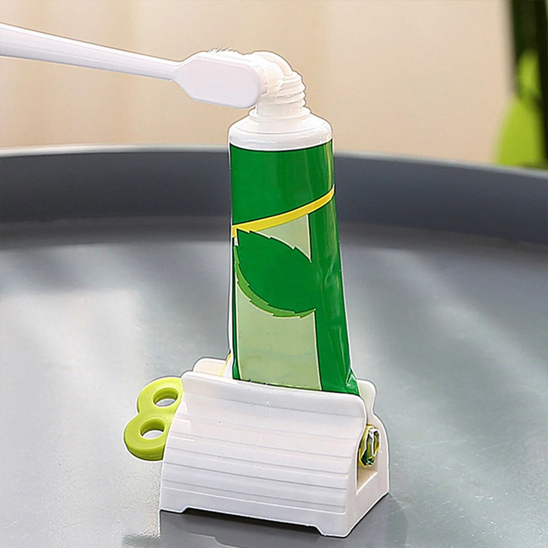 Espremedor de tubo de pasta de dente eficiente e sem complicações para uma experiência de escovação suave e confortável_voghion.com