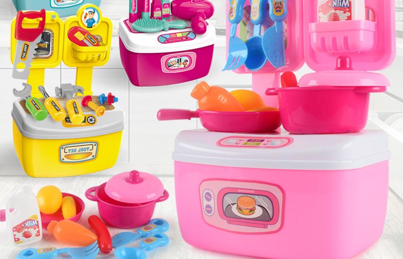 Cross Border Children's Pretend Kitchen Toy Set Educational Doctor Storage Box Boy Girl Toy Gift_voghion.com