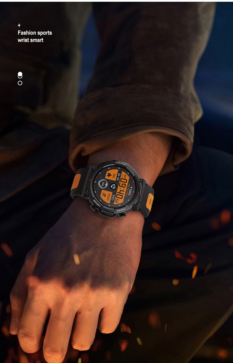 S56T smartwatch for Bluetooth communication, outdoor step counting, sports, triple protection, heart rate_voghion.com