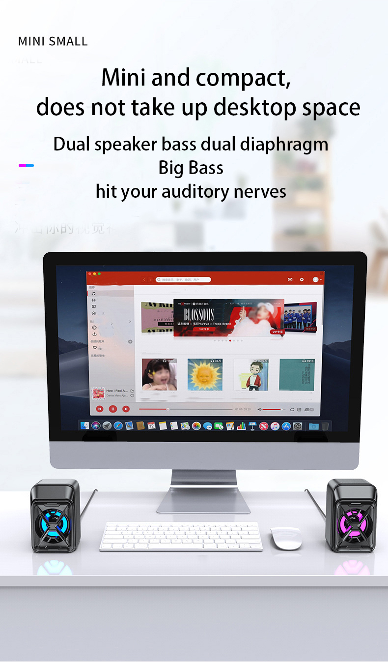 Mažas garsiakalbis su HIFI 360° erdviniu garsu – gaukite šokiruojančią dovaną su malonia garso kokybe_voghion.com