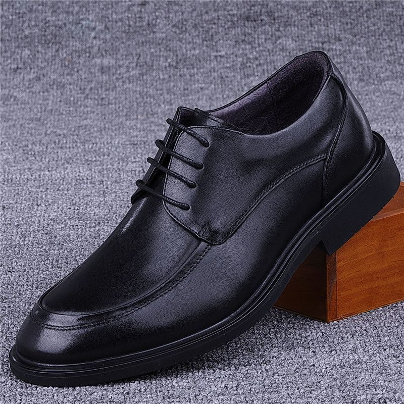 Scarpe da uomo in pelle, adatte a tutte le stagioni, di alta qualità, formali, da lavoro, da sposa, professionali, con strato superiore in pelle bovina._voghion.com