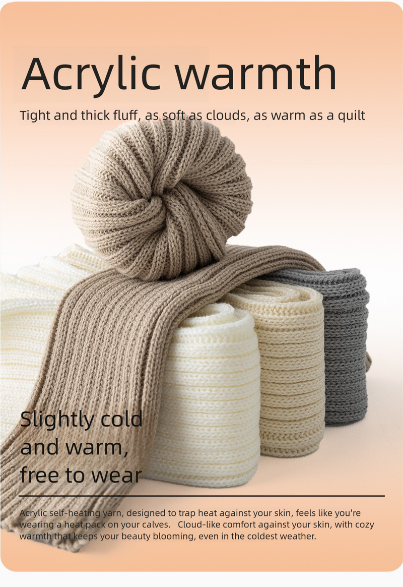 for Women, Slouch Autumn And Winter, Pair With Loafers, JK Leg Warmers, Calf Socks, Slimming Y2K Hot Girl Knitted Socks_voghion.com