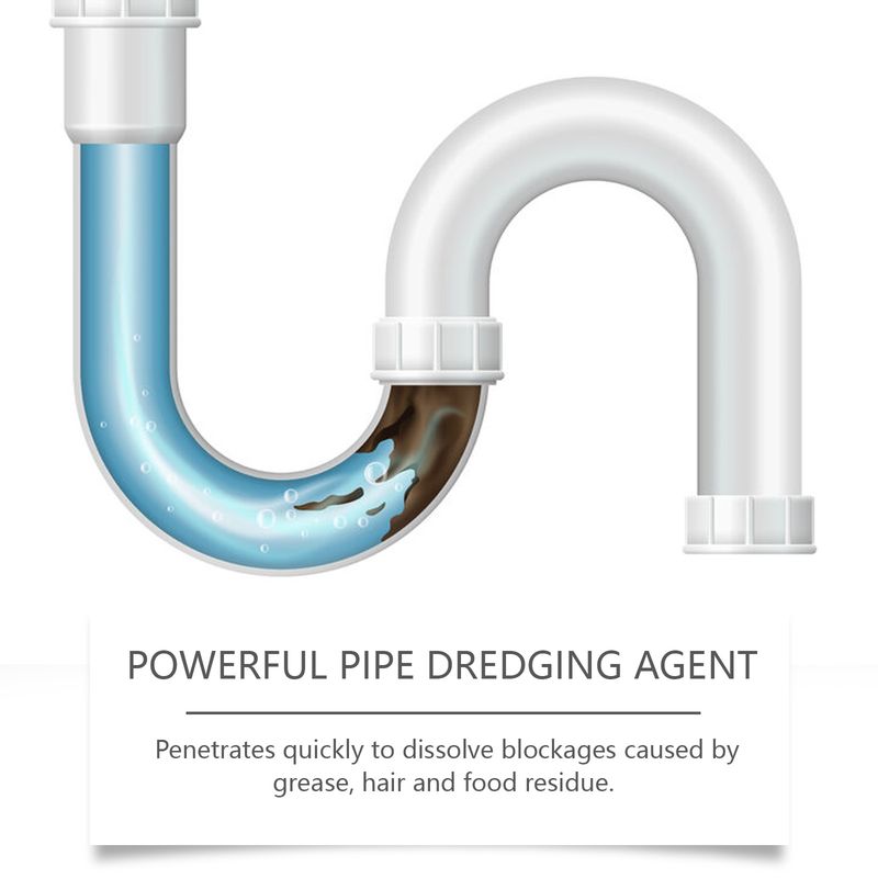 Jakehoe Pipe Remover Cleans And Decontaminates Clogged Pipes And Unclogs Kitchen Toilet Drain Fresheners_voghion.com