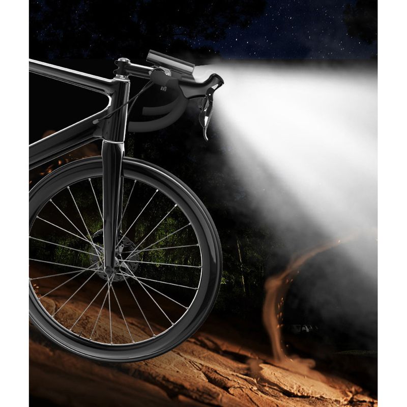 Luce anteriore per bicicletta da esterno in lega di alluminio con attacco per mountain bike, speciale per guida notturna_voghion.com