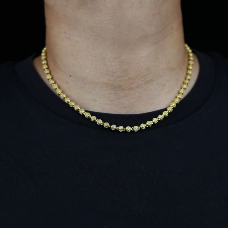 Hip Hop Nuova collana rotonda Moda maschile Tendenza Marchio Accessori Hip Hop_voghion.com