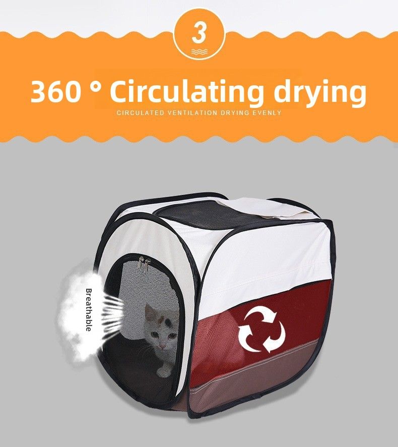 Pet Drying Box, Small And Convenient For Blowing Hair, Household Drying Hot Air Circulation Room, Special For Small Cats And Dogs_voghion.com