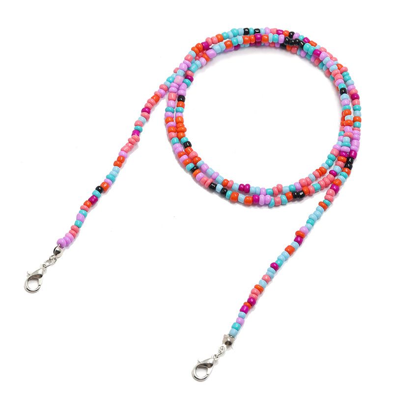 Mascherina per il viso con cordino in perline di vetro, catena per occhiali da appendere al collo, anti-perdita, comoda_voghion.com