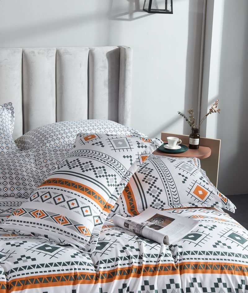 Bohemian Style Soft Material Three Piece Bedding Set Quilt Cover Duvet Cover Pillowcase_voghion.com