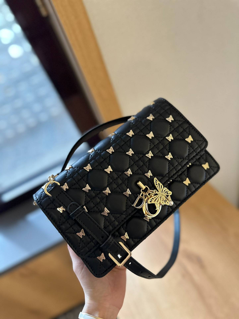 Bolsa feminina de couro legítimo de luxo original de alta qualidade, bolsa de mão com pérolas, nova bolsa de mão/transversal de pele de carneiro, tamanho: 24 * 7 * 15 cm_voghion.com