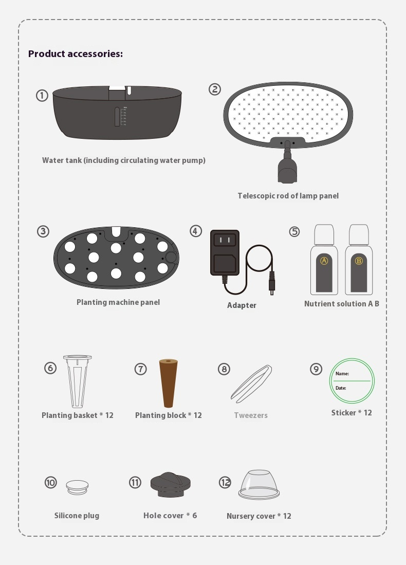 Macchina per piantagione idroponica intelligente, completamente automatica, per la coltivazione idroponica di ortaggi, senza suolo, per la piantagione di ortaggi, riempimento di luce_voghion.com