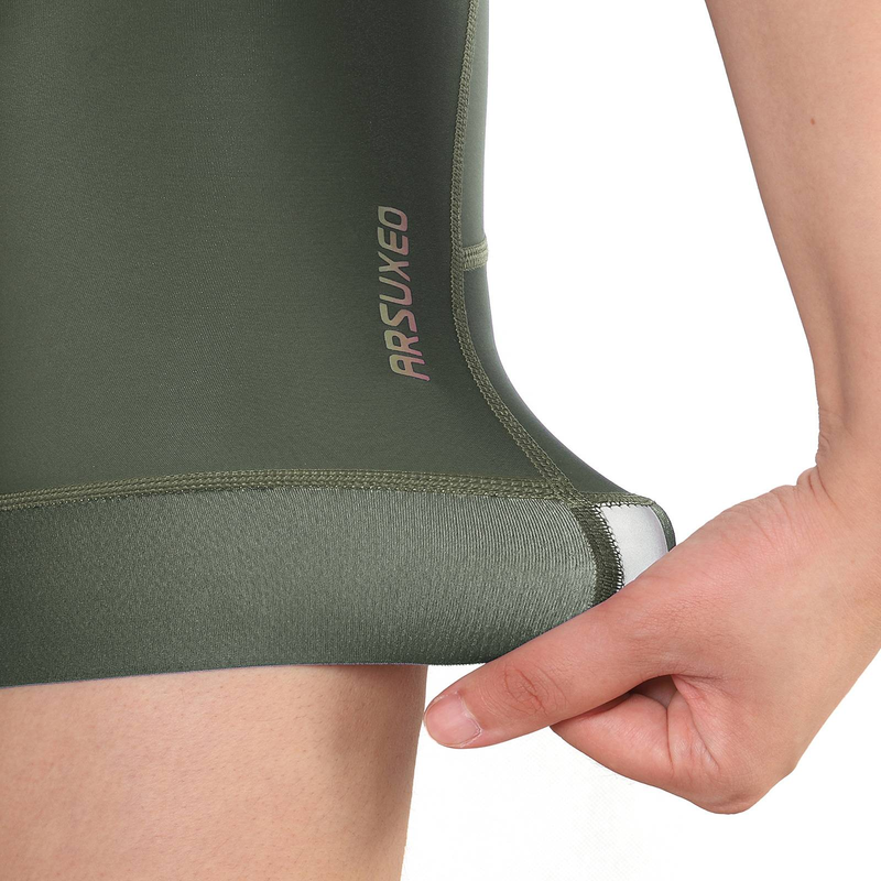 NOKO-ARSUXEO Zomersport Fitness Fietsbroek Dames Strakke Vochtafvoerende Siliconen Spons Pad Driepuntsbroek_voghion.com