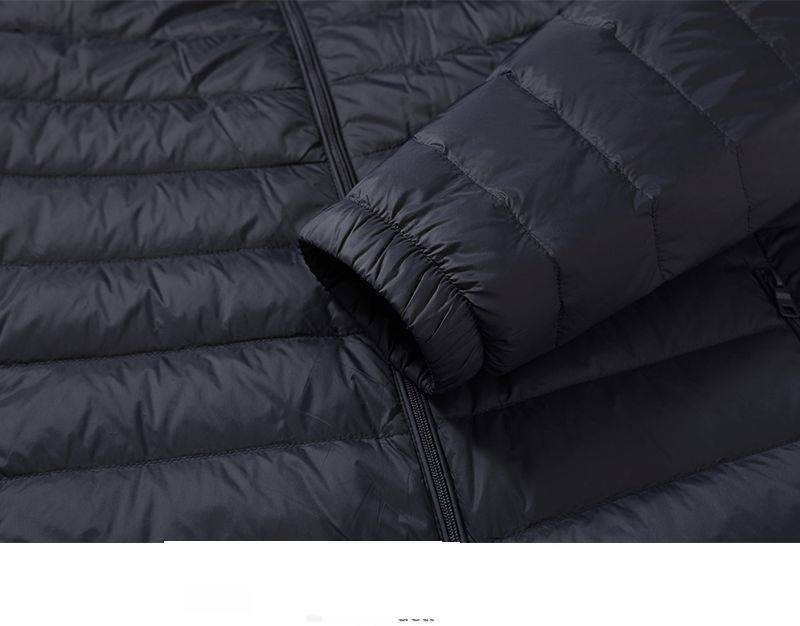 Piumino leggero con cappuccio per uomo e donna, cappotto corto slim fit, caldo capospalla invernale, stile casual e business_voghion.com