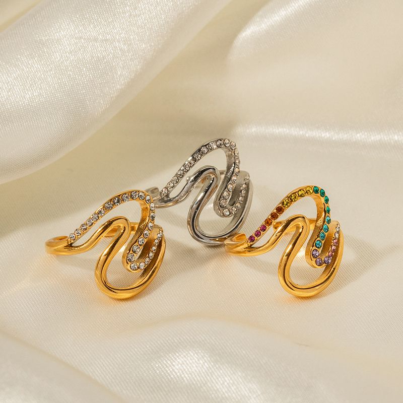 INS internet celebrity new stainless steel double layer women's ring, non fading accessory_voghion.com