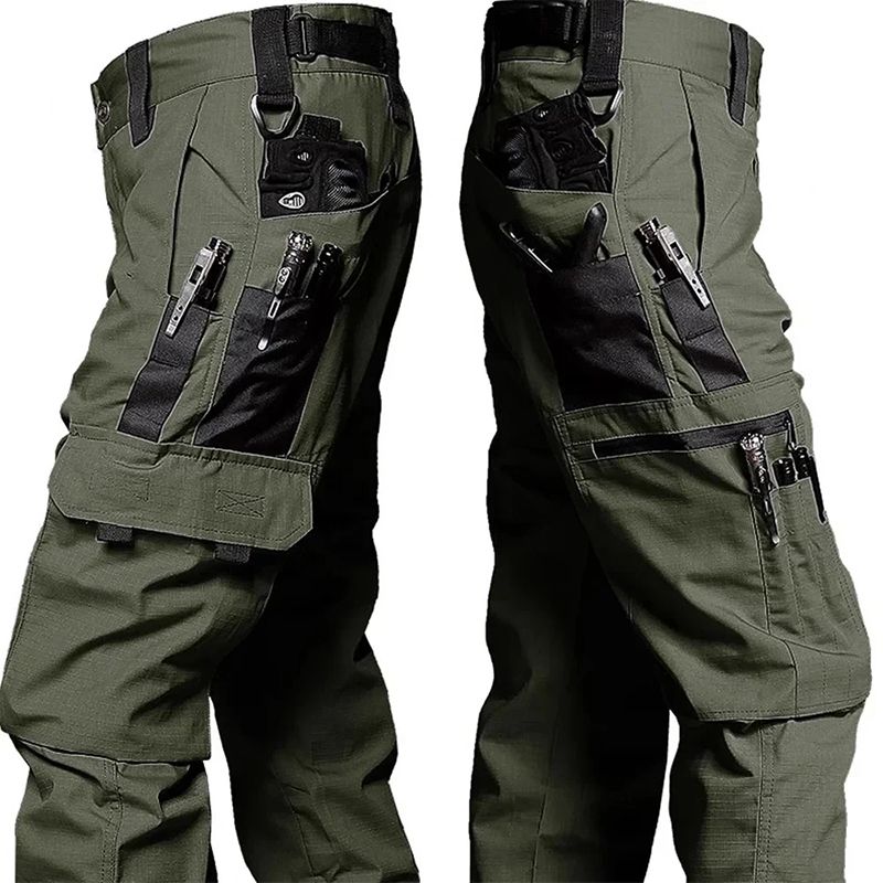 Neue Taktische Arbeitshosen Herren Outdoor Cargohose Multi-Tasche Wasserdichte Hose Herbst Frühling Outdoor Arbeitskleidung Wanderhose_voghion.com