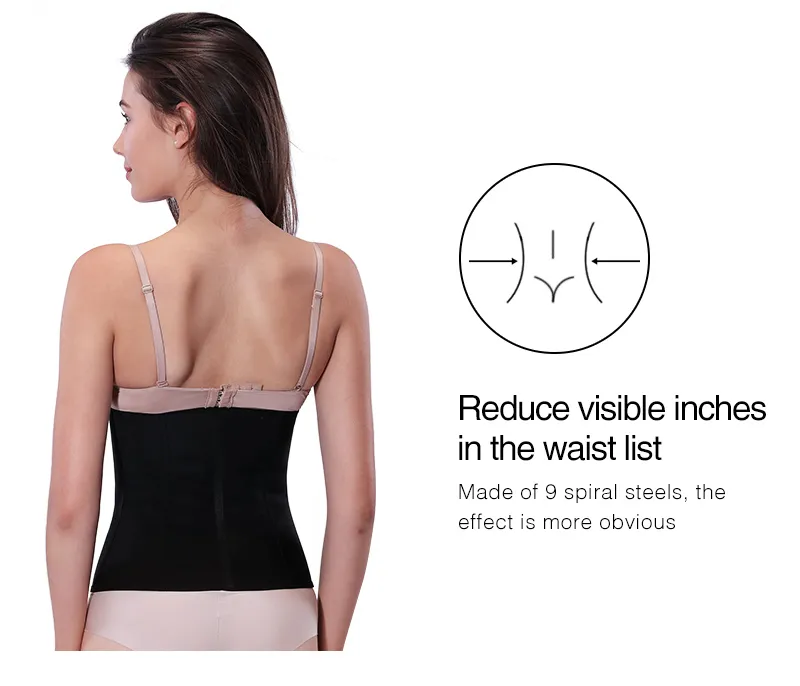 Talje Mave Shaper Burvogue Waist Trainer Korset til Vægttab Kvinder Latex Corset Body Shaper Mave Talje Cincher_voghion.com