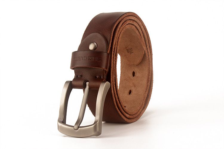 men's Head Layer Cowhide Pin Buckle Washed Handmade Belt Hot Sale_voghion.com