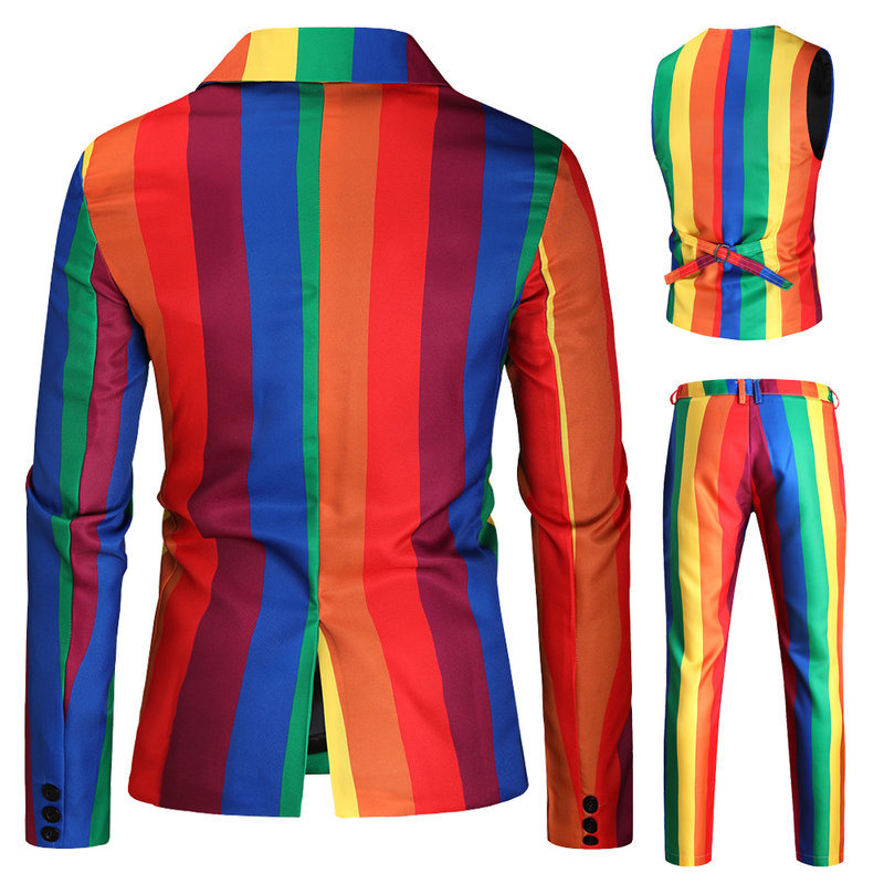pantaloni gilet da uomo tre pezzi per capodanno slim fit con un bottone_voghion.com