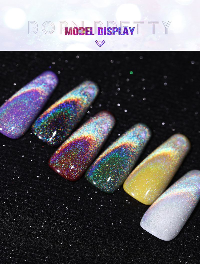 Tırnak Yapıştırıcısı DOĞAN GÜZEL Renkli Kedi Gözü Oje Jeli Lazer Gökkuşağı Parıltısı Kristal Kedi Gözü Tırnak Salonu Fototerapi Jeli_voghion.com