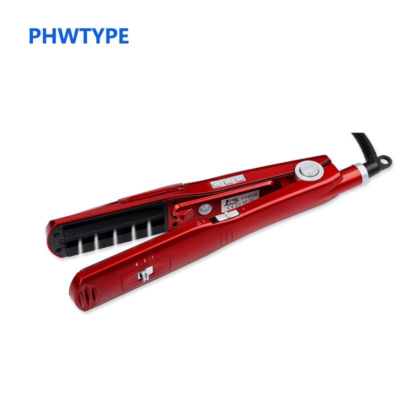 Piastra e arricciacapelli a vapore, Cura e idratazione dei capelli a vapore, Piastra lisciante per capelli lisci, Piastra elettrica per capelli_voghion.com