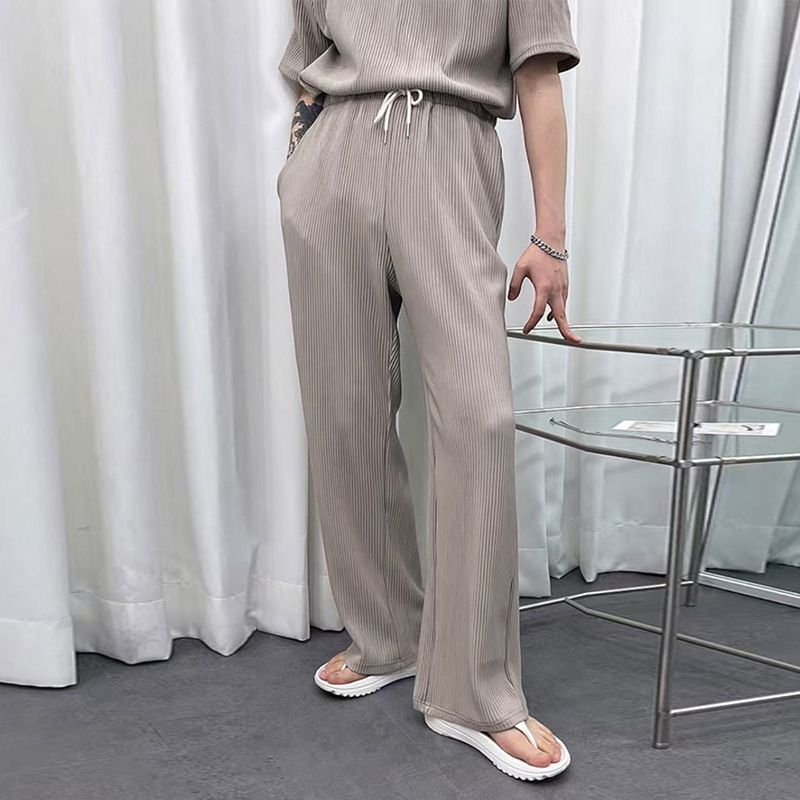Men's Clothing New Sleeveless Round Neck Vest Spring And Summer Casual Loose Trousers Two Piece Suit Men's Clothing_voghion.com