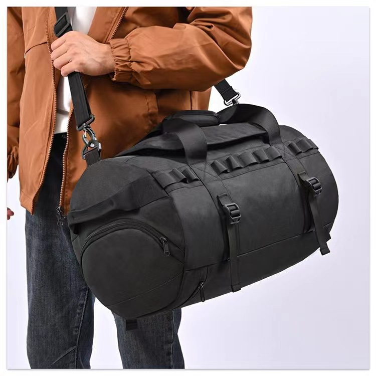 Borsa da viaggio sportiva per uomo, borsa da campeggio all'aperto di grande capacità, tracolla, borsa da uomo con separazione tra asciutto e bagnato_voghion.com