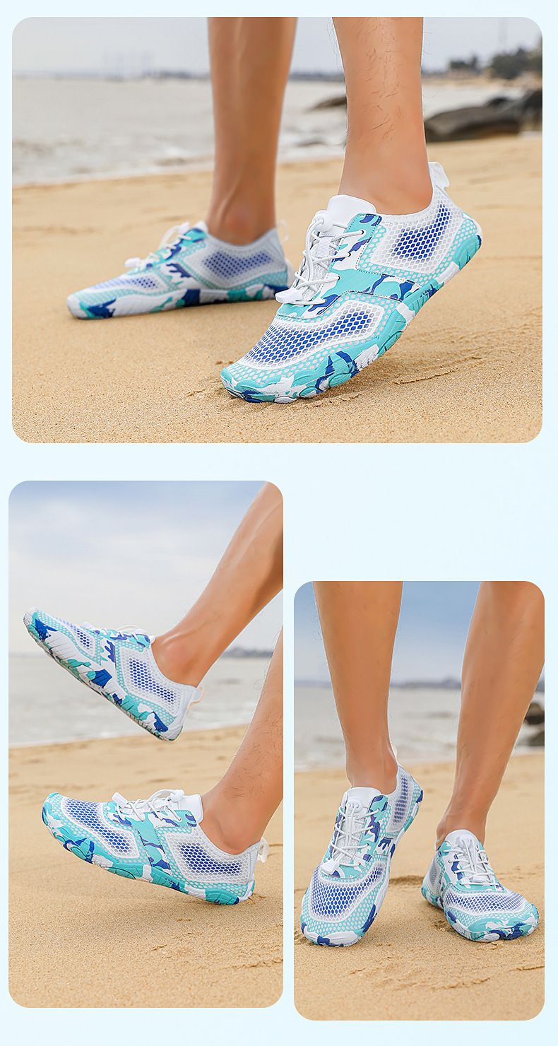 Scarpe unisex per sport acquatici, nuoto, immersioni, spiaggia e attività all'aperto - Design leggero, ad asciugatura rapida e a piedi nudi con suola in gomma antiscivolo_voghion.com