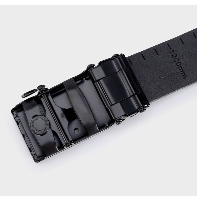 Automatische gesp voor heren, TPU-rubberen riem, zakelijk, casual, krasbestendig en slijtvast._voghion.com