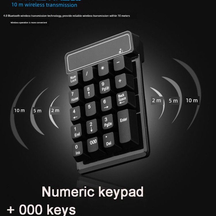 Mini Bluetooth Drahtlose Digitale Tastatur Externe USB Verdrahtete Desktop-Computer Notebook Buchhaltung Finanz Kassierer_voghion.com