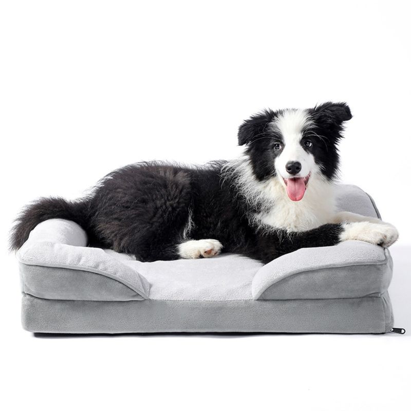 Bequemes, weiches, abnehmbares, waschbares Hundebett für Herbst und Winter, neues, warmes, atmungsaktives, einfarbiges Katzennest_voghion.com