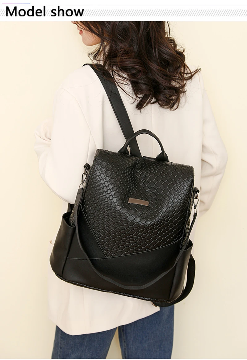 Women Large Capacity Backpack Purses High Quality Leather Female Vintage Bag School Bags Travel Bagpack Ladies_voghion.com