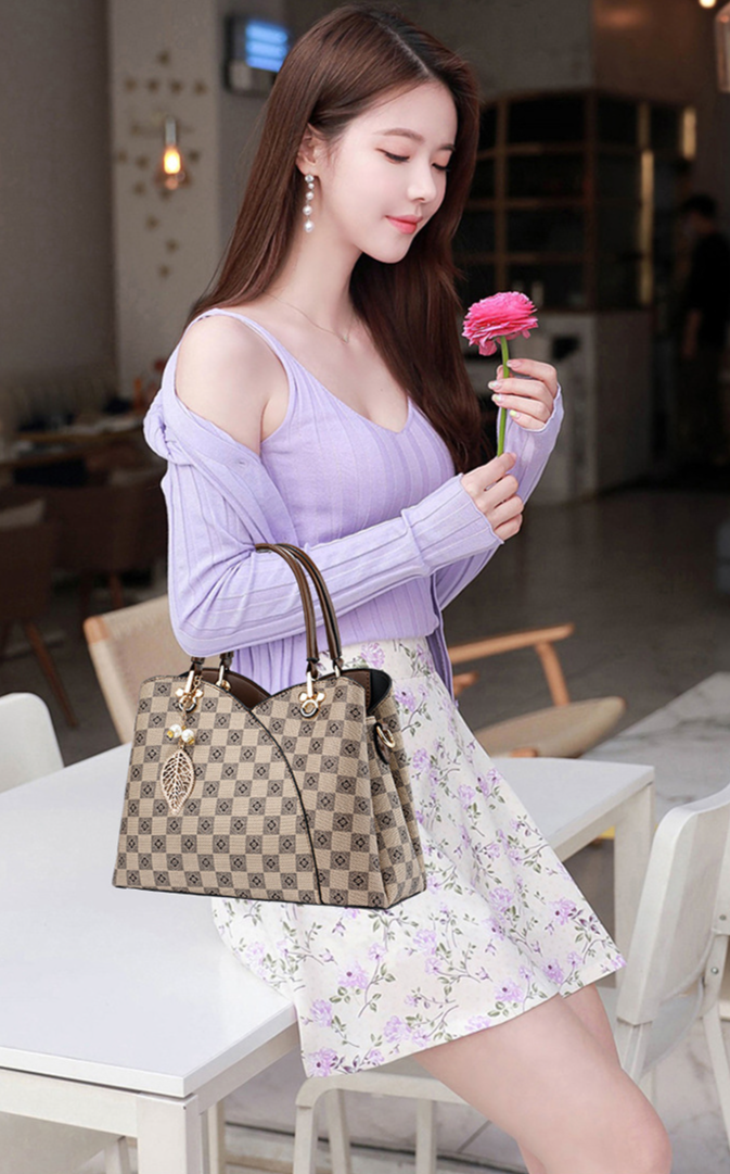 Damen Taschen Atmosphärische Mama Tasche Große Kapazität Einfache Handtasche Schulter Messenger Bag_voghion.com