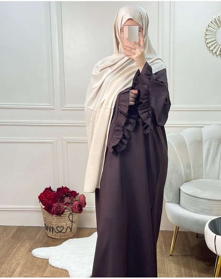 Dameskleding Maleisische mode Zoete dames pulloverjurk effen kleur gewaad Dubai K111_voghion.com