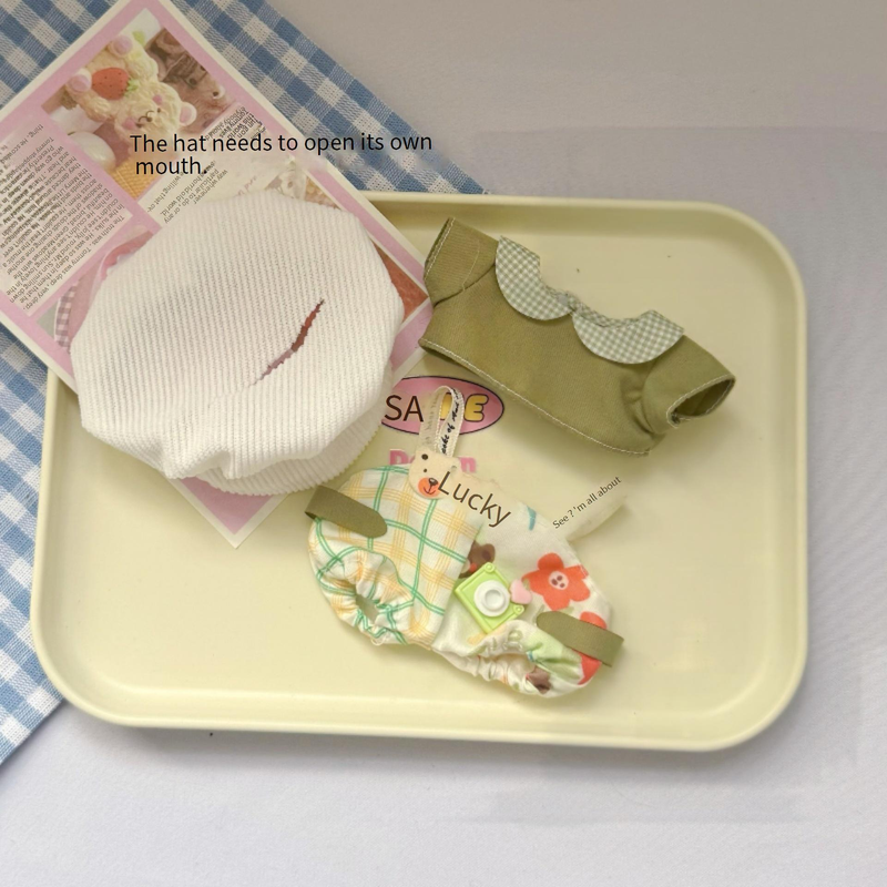 Akcesoria dla lalek 17cm Ubranka dla lalek na słodkie siedzenie na przyjęciu, spodnie z winylu, garnitur, ubranka dla lalek_voghion.com